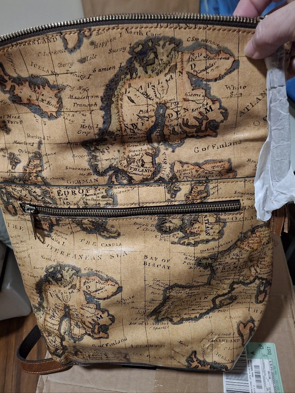 Patricia Nash Luzille Backpack- European Map